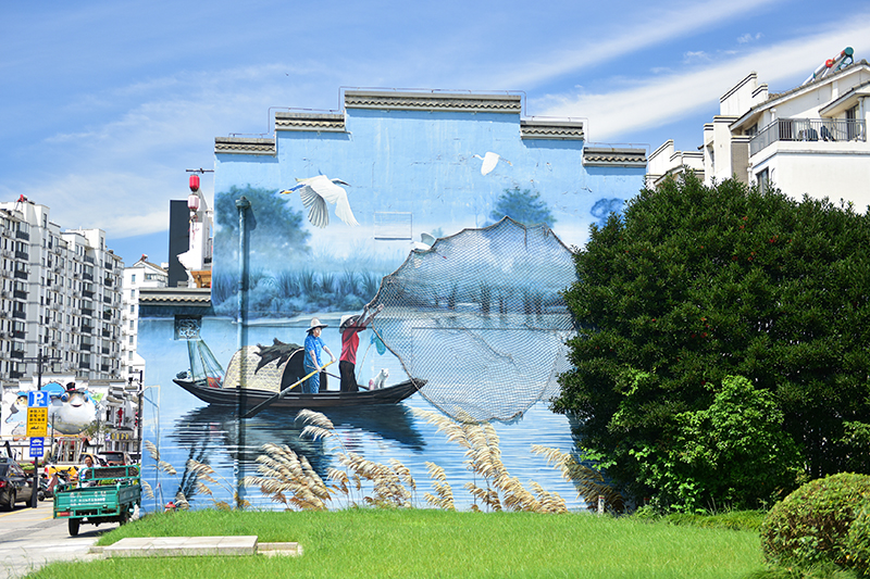 2020年8月2日拍攝的江蘇省張家港市永聯(lián)村。