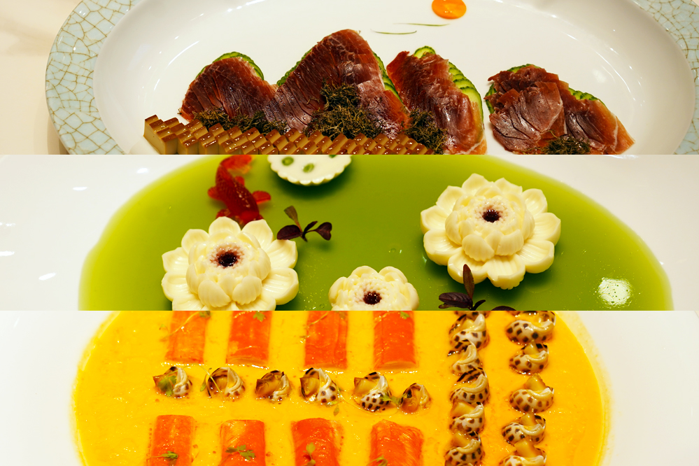 大觀樓長(zhǎng)聯(lián)宴。從上至下依次為北走蜿蜒、九夏芙蓉、蟹嶼螺洲。供圖