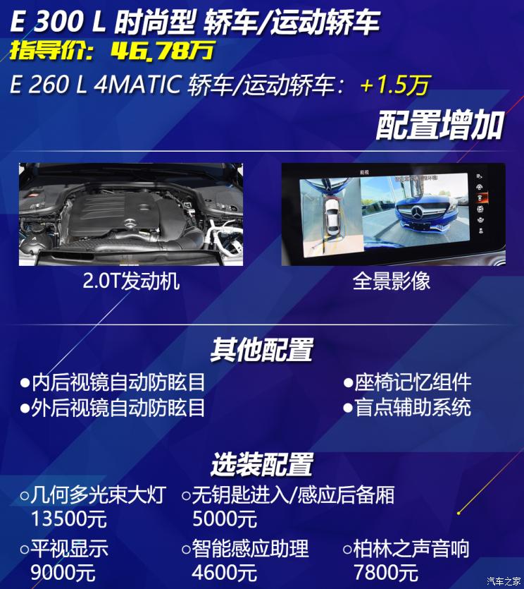 北京奔馳 奔馳E級(jí) 2021款 E 300 L 時(shí)尚型